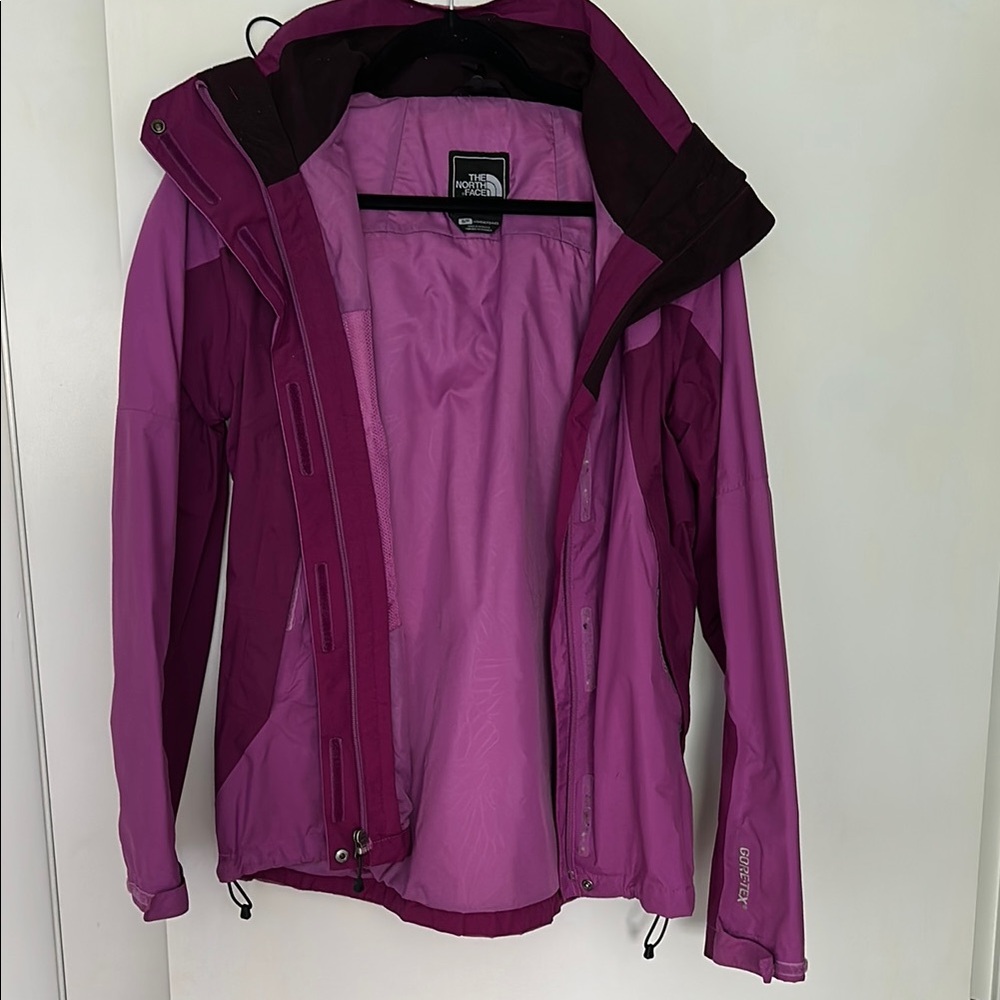 The North Face Women's Purple Jacket with detachable fleece